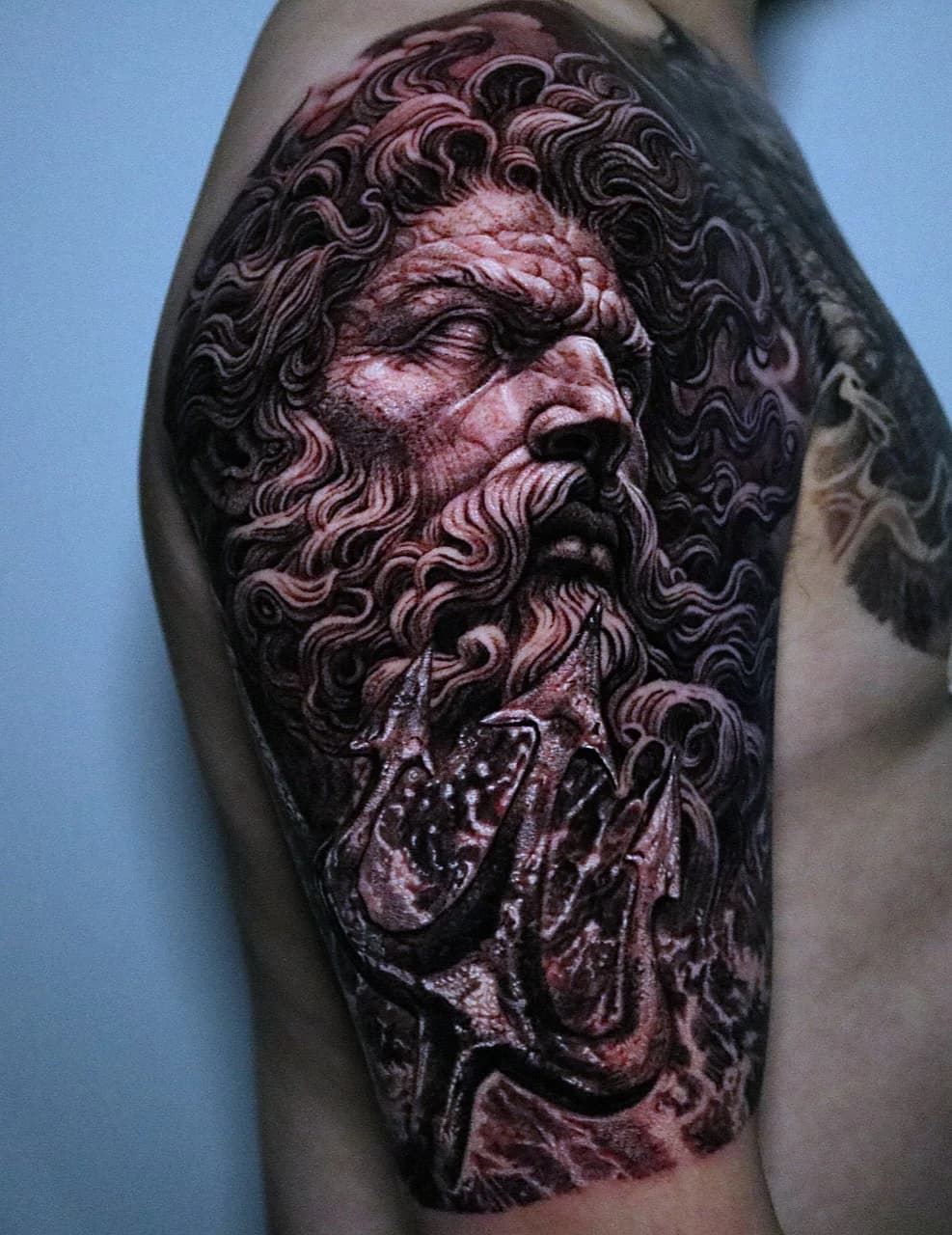 블랙엔그레이 포세이돈 반팔타투