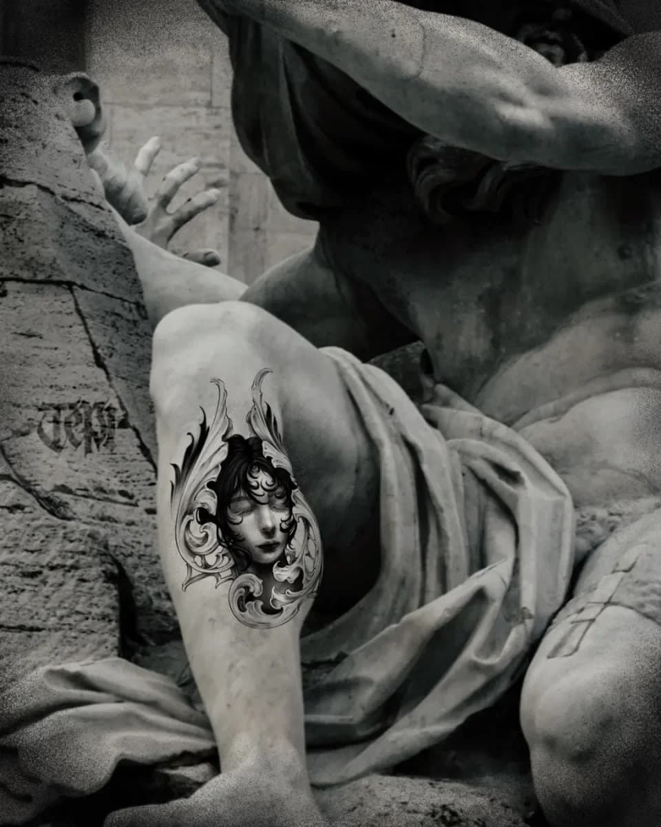 앤틱 타투, 바로크, 오너먼트 인물