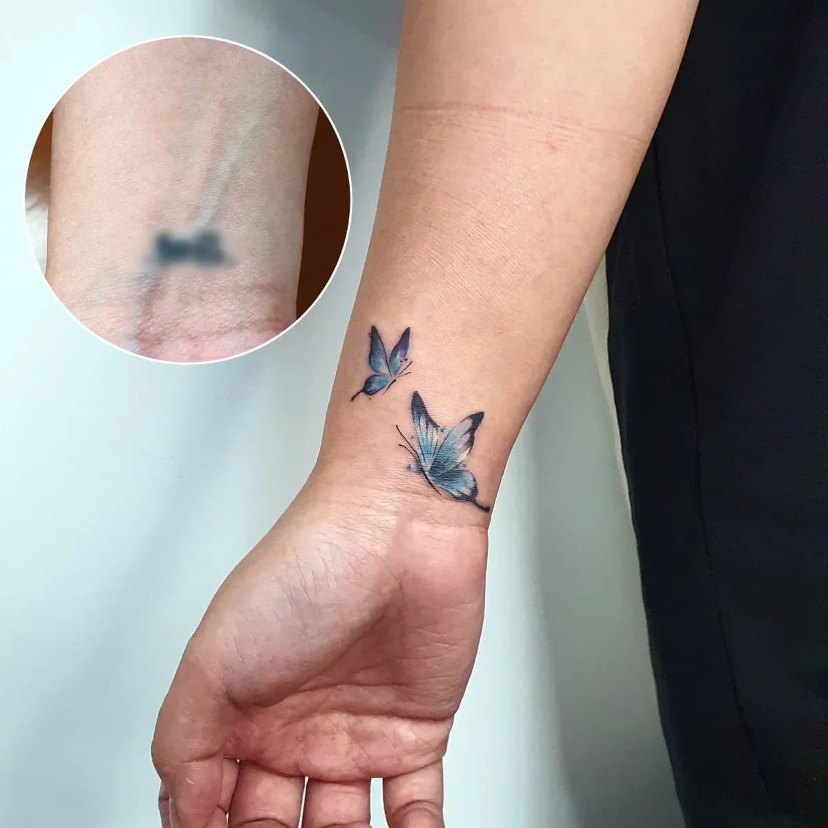 손목 레터링 커버업