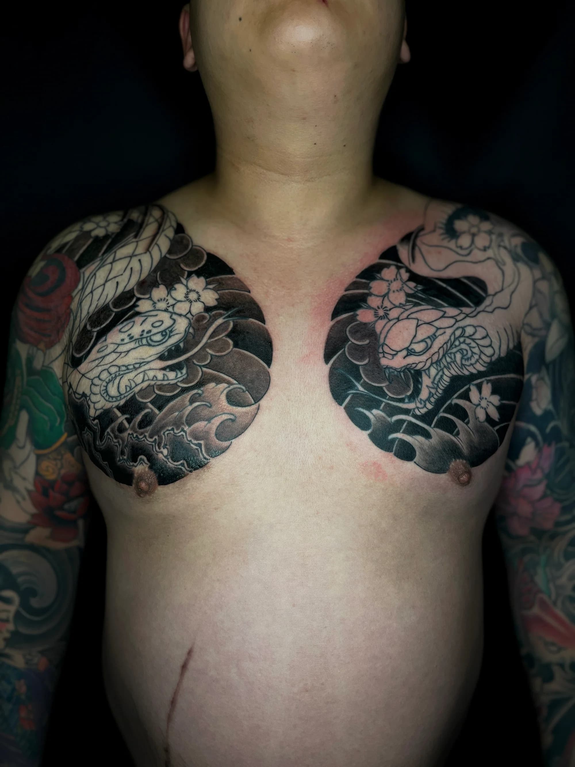 타샵라인 명암 진행중