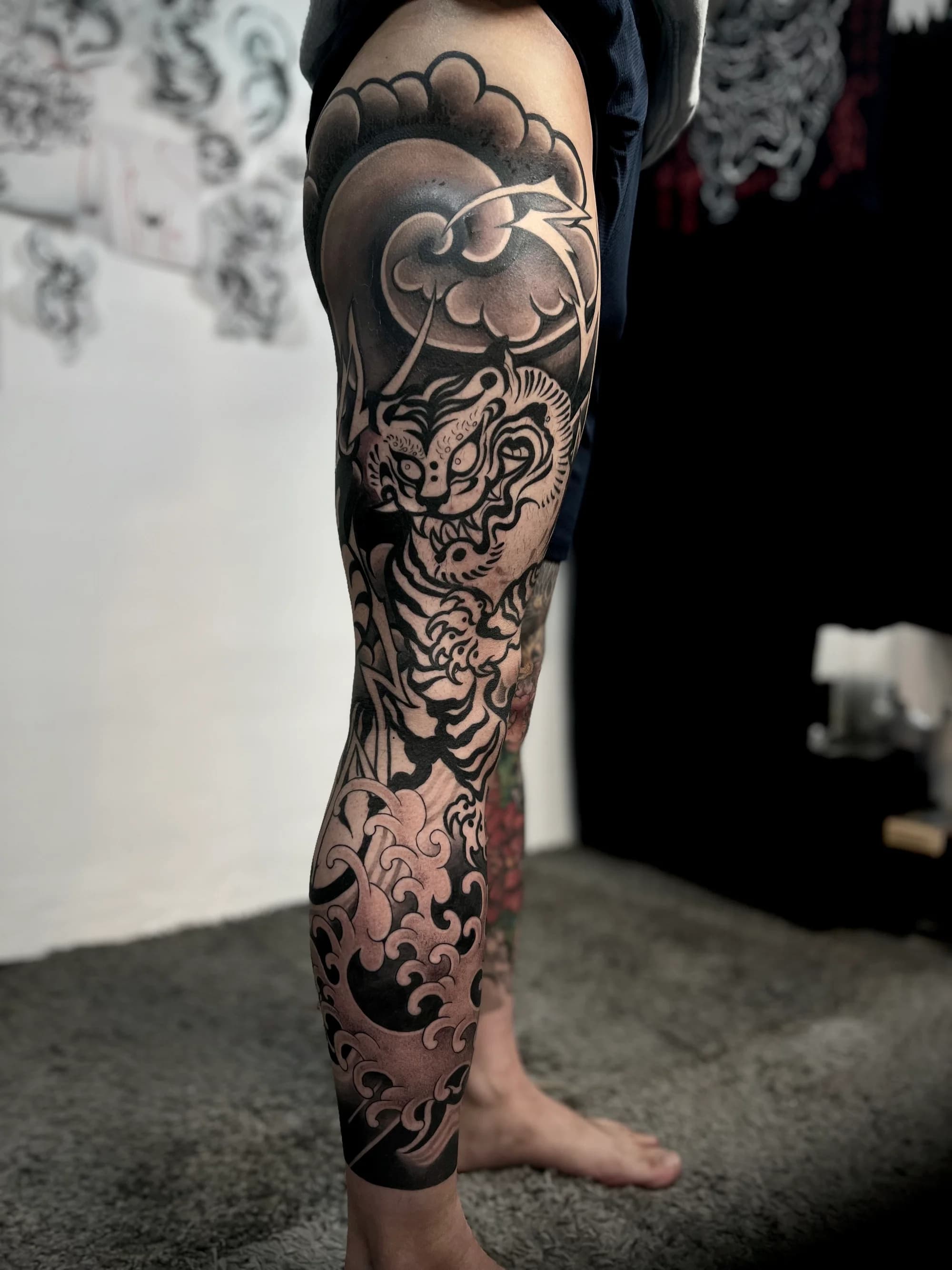 호랑이 긴다리 진행중